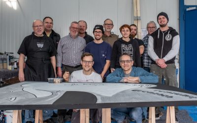 Kulissenmalen in neuem Domizil