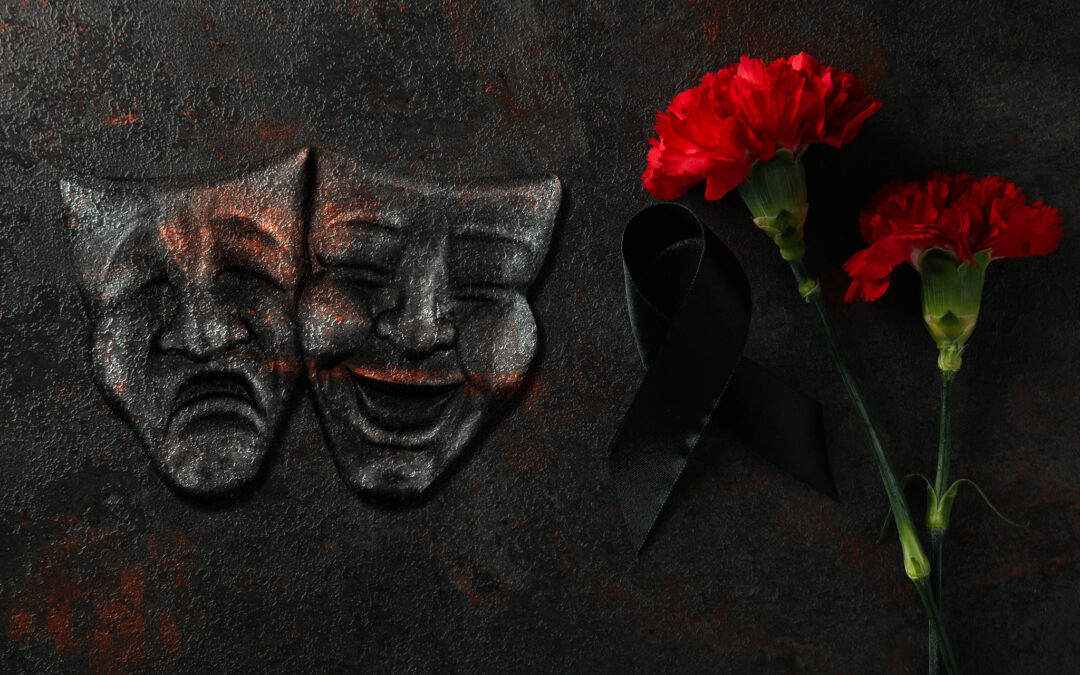 Trauerkarte mit Mäskli Envato Elements